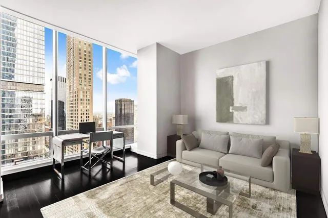 a bathroom with a double vanity sink and mirror