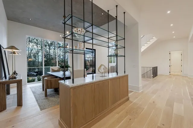 a kitchen with a stove and a sink