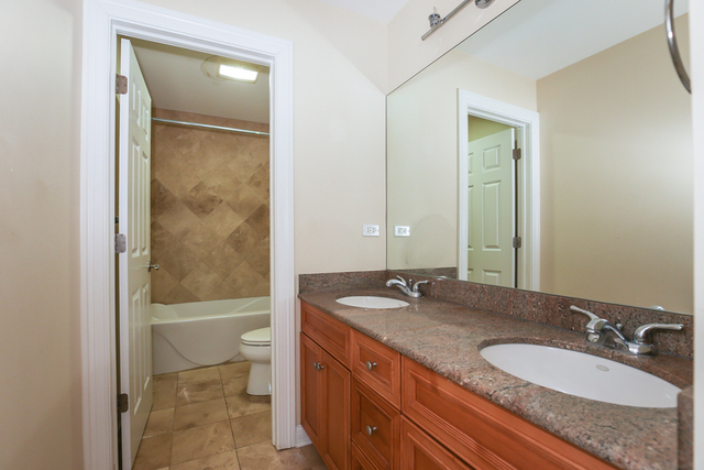 1059 Shermer Road Northbrook, IL 60062 - Photo 21 of 23 a bathroom with a granite countertop sink toilet and shower
