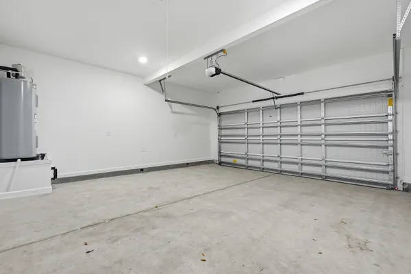 a view of an empty garage