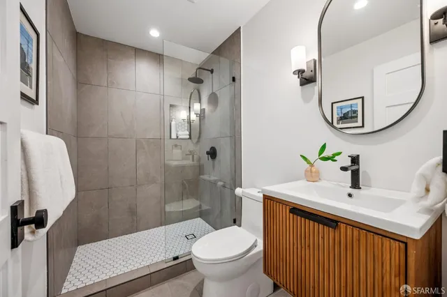 a workspace with furniture and wooden floor