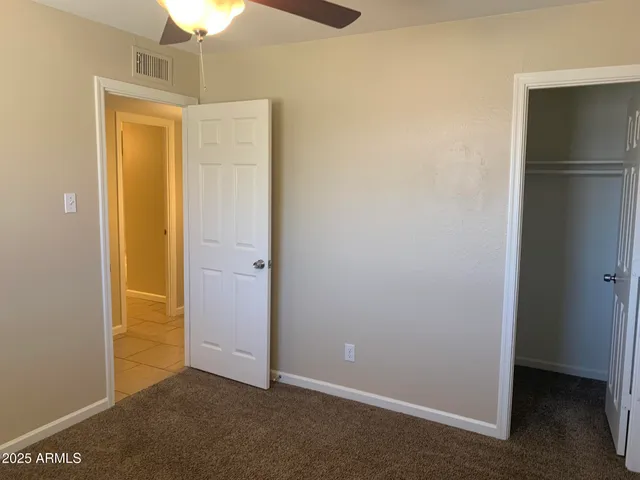 a view of a room with an empty space