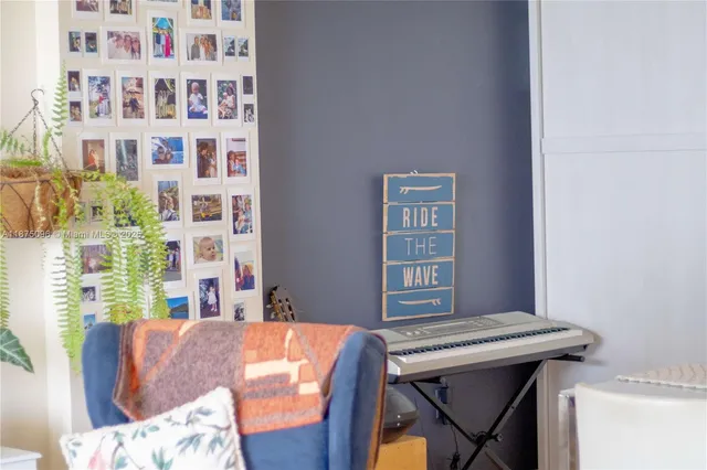 a view of a workspace with furniture