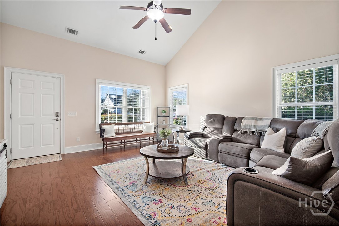 106 Danbury Court Pooler, GA 31322 - Photo 9 of 46 Open and airy living room with high ceilings