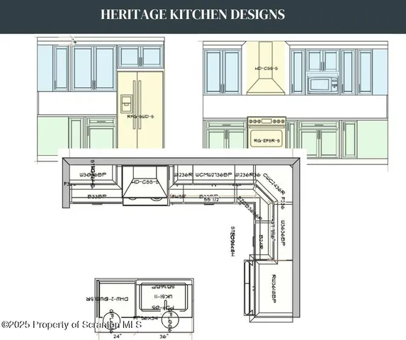 a open kitchen with cabinets and stainless steel appliances