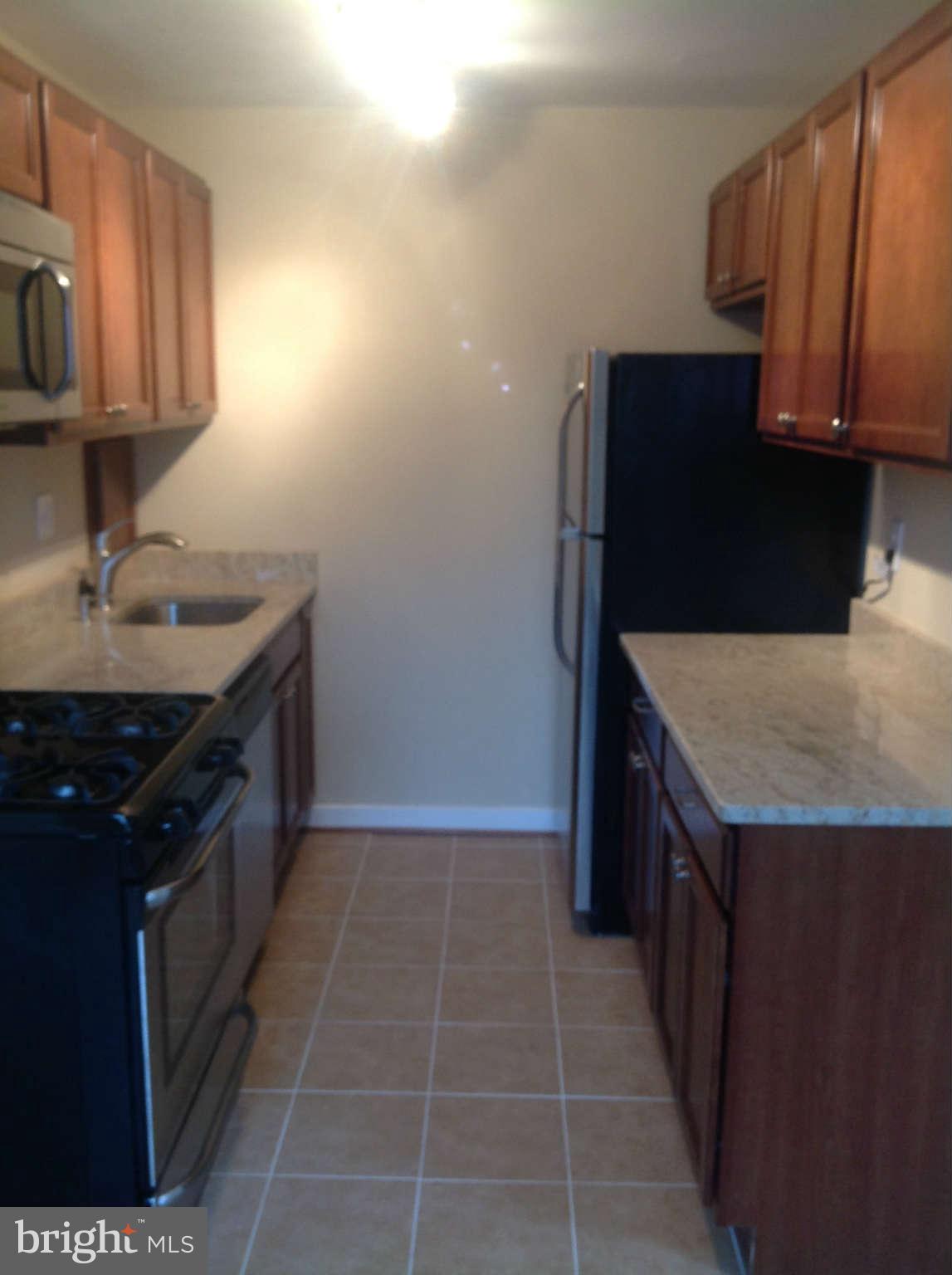 1300 South Arlington Ridge Road, Unit 309 Arlington, VA 22202 - Photo 3 of 14 a kitchen with a sink a microwave and cabinets