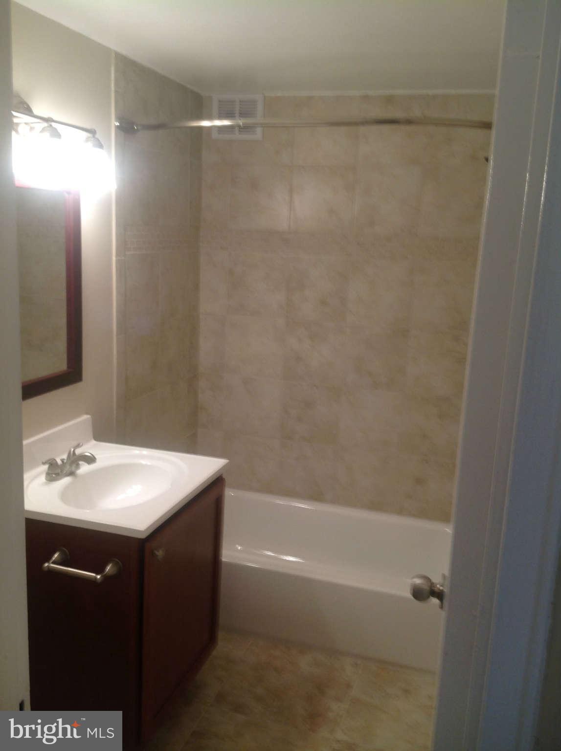 1300 South Arlington Ridge Road, Unit 309 Arlington, VA 22202 - Photo 4 of 14 a bathroom with a sink and a mirror