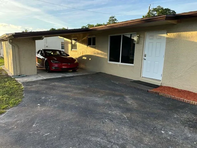 a view of a car garage