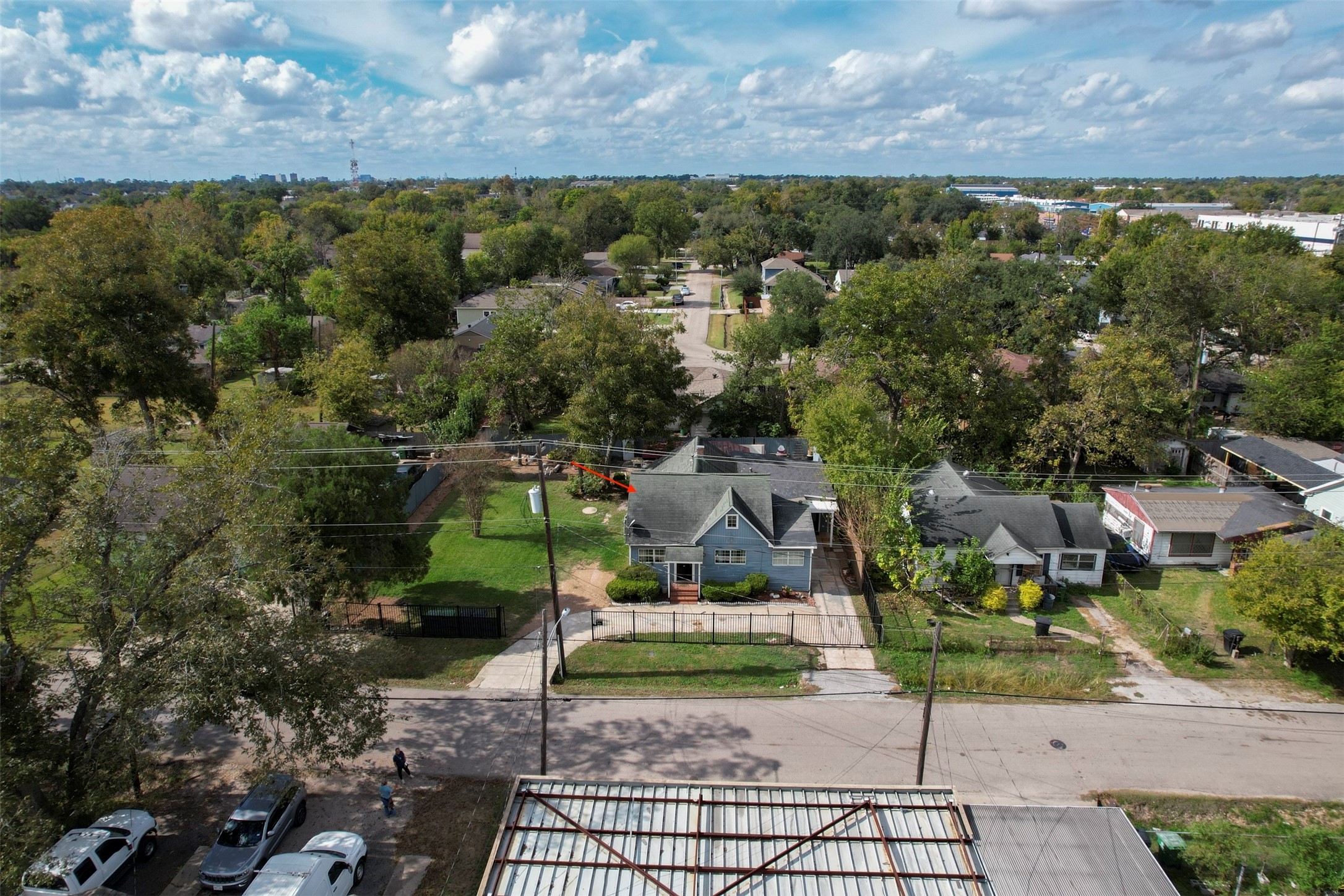 4303 Castor Street Houston, TX 77022 - Photo 41 of 41 an aerial view of a house with a yard