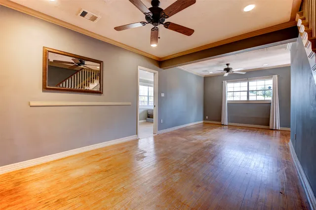 a view of an empty room and window