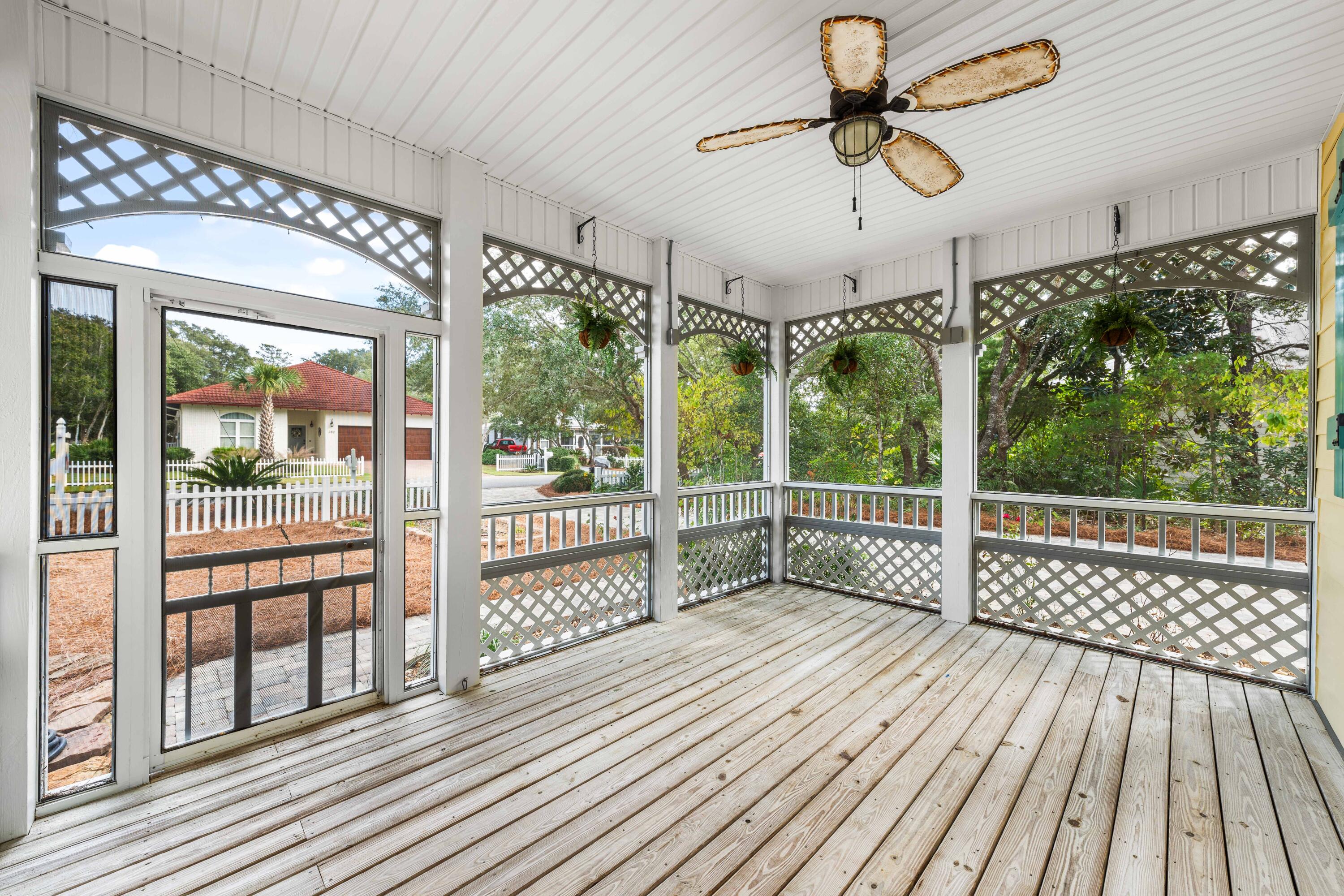 281 Seabreeze Circle Inlet Beach, FL 32461 - Photo 26 of 34 front screened porch