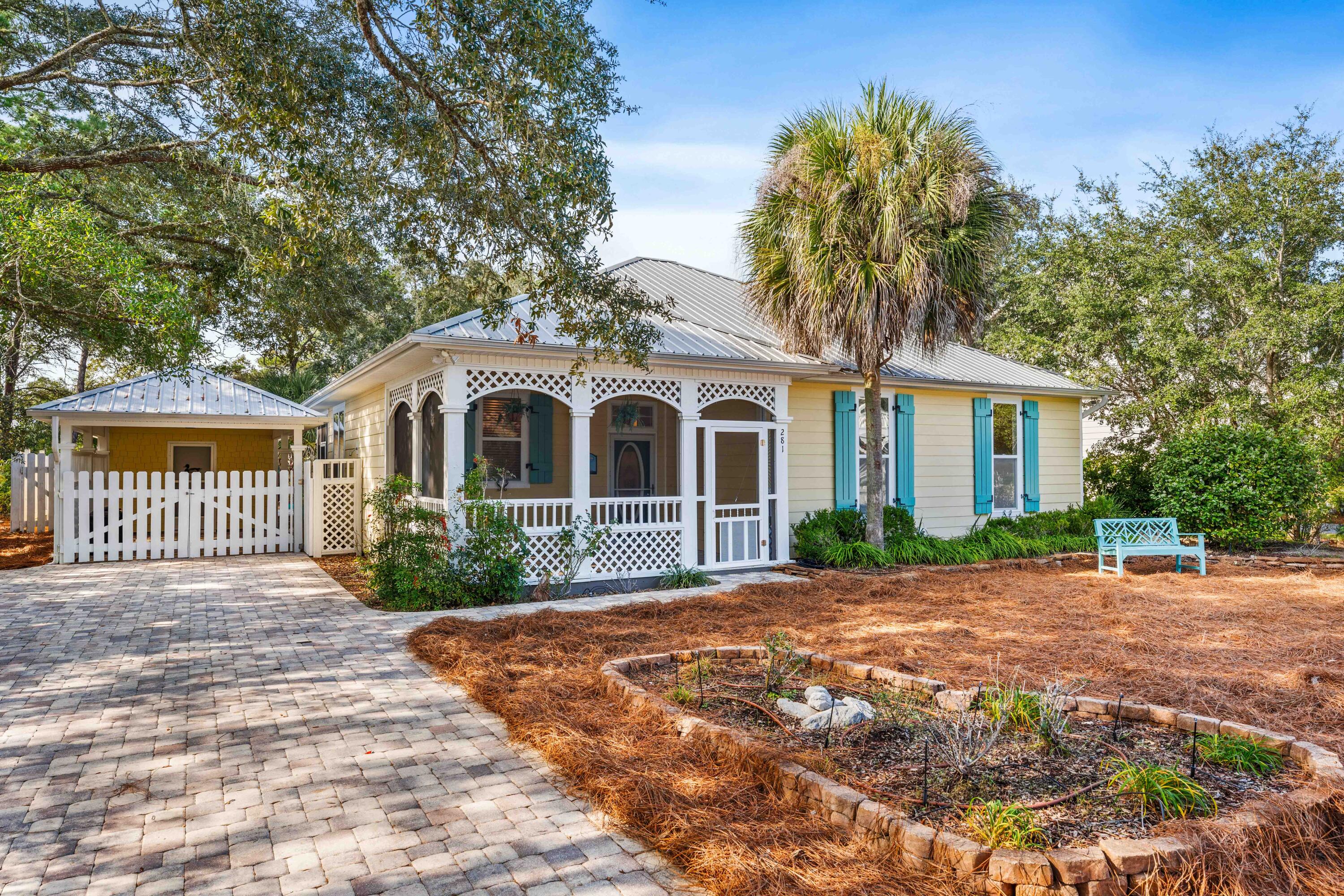 281 Seabreeze Circle Inlet Beach, FL 32461 - Photo 4 of 34 wavered driveway with covered parking