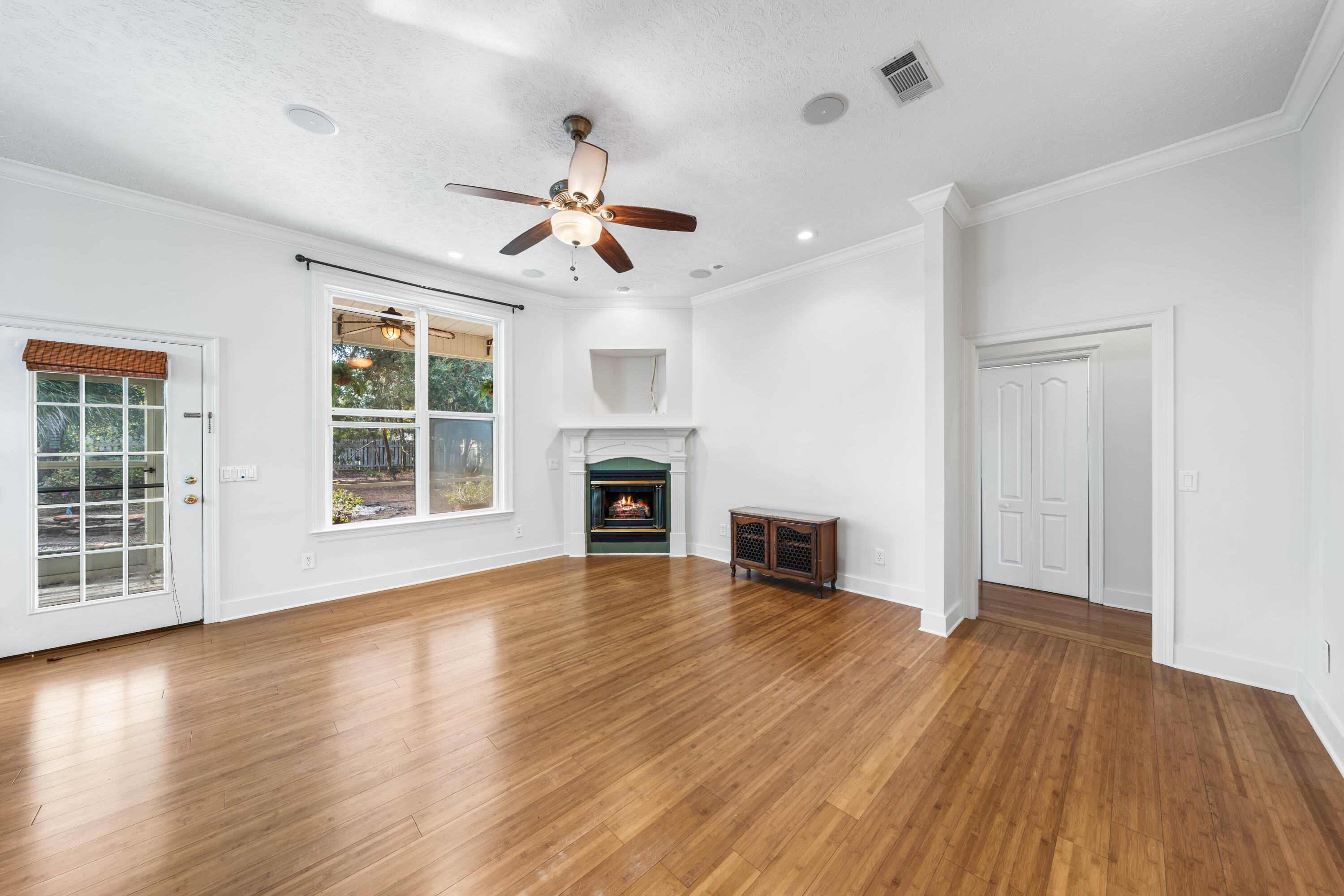 281 Seabreeze Circle Inlet Beach, FL 32461 - Photo 8 of 34 Living area w/ fireplace