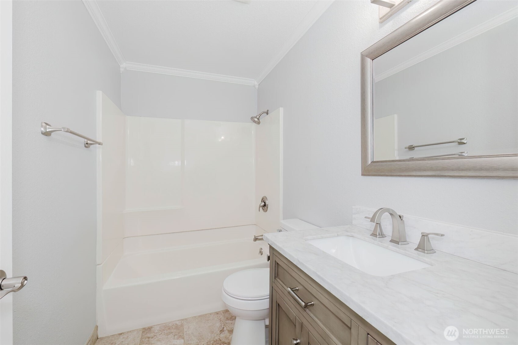 80 East Judy Lane Belfair, WA 98528 - Photo 36 of 40 a bathroom with a sink toilet vanity and shower