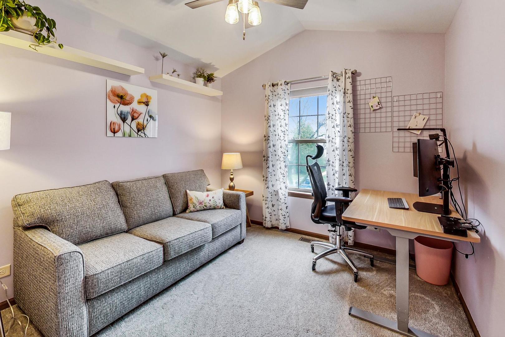 1174 Sweetwater Ridge Lake In The Hills, IL 60156 - Photo 22 of 44 a living room with furniture a desk and chair with the potted plants