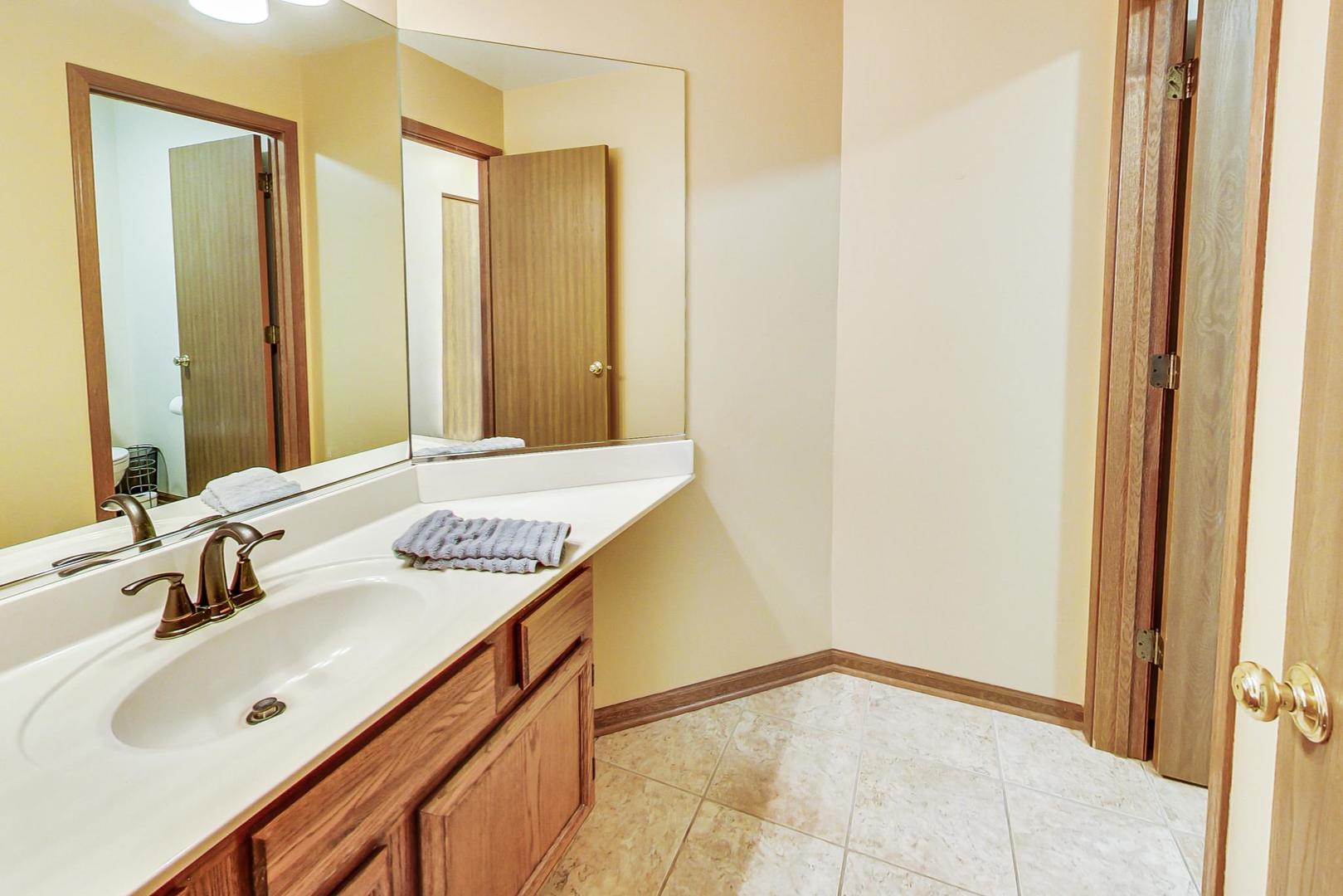 1174 Sweetwater Ridge Lake In The Hills, IL 60156 - Photo 26 of 44 a bathroom with a sink and a mirror