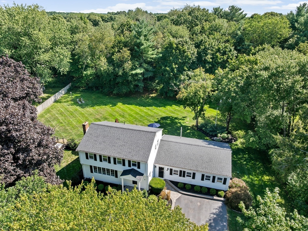 46 Brookwood Road Hanover, MA 02339 - Photo 1 of 41 an aerial view of a house with garden space and street view