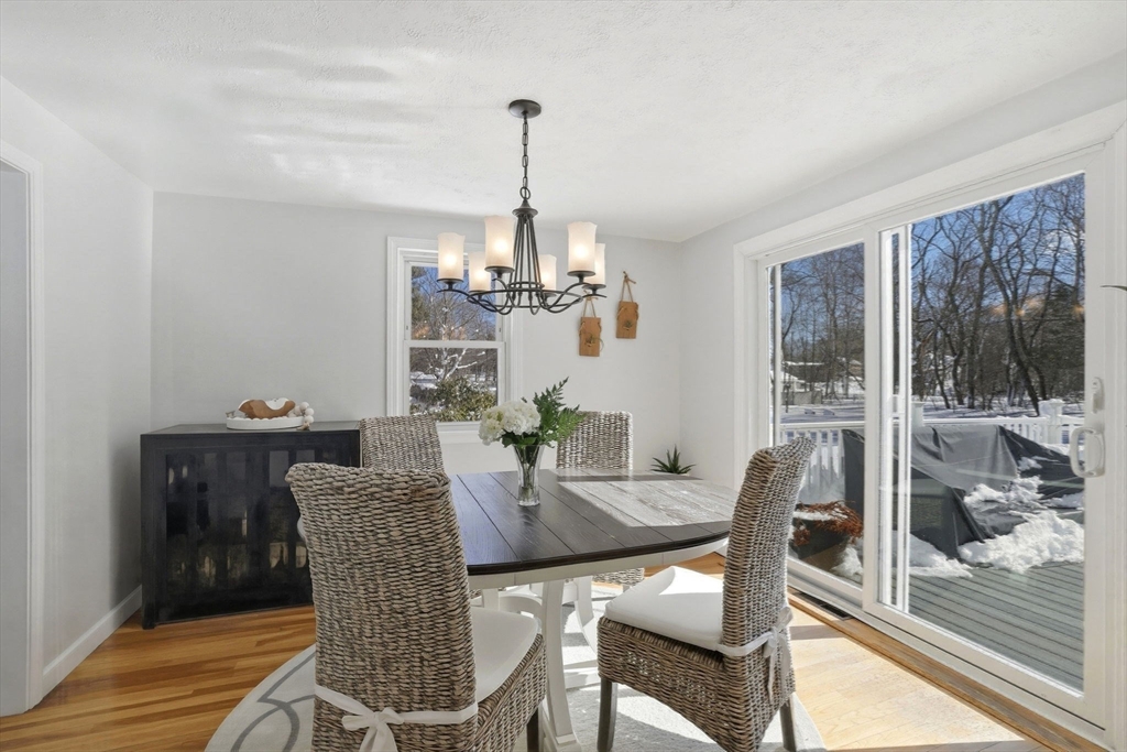 46 Brookwood Road Hanover, MA 02339 - Photo 18 of 41 a view of a dining room with furniture window and outside view