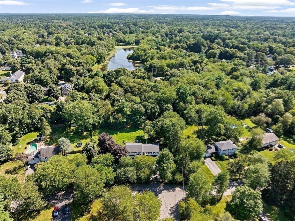 46 Brookwood Road Hanover, MA 02339 - Photo 39 of 41 an aerial view of a houses with a yard