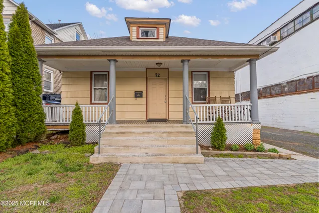 a front view of a house