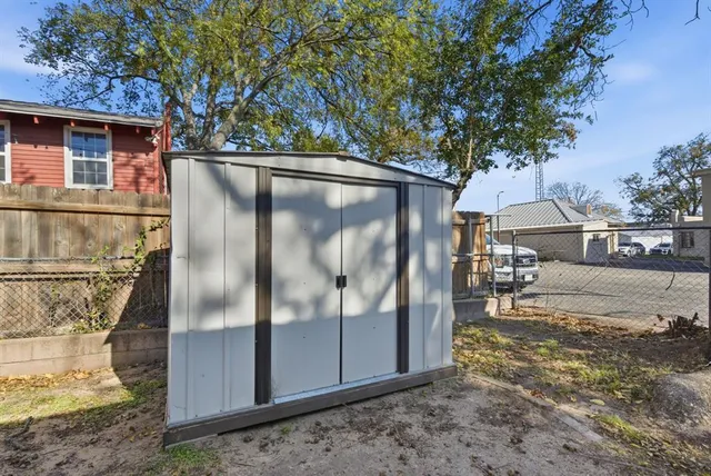 a backyard of a house