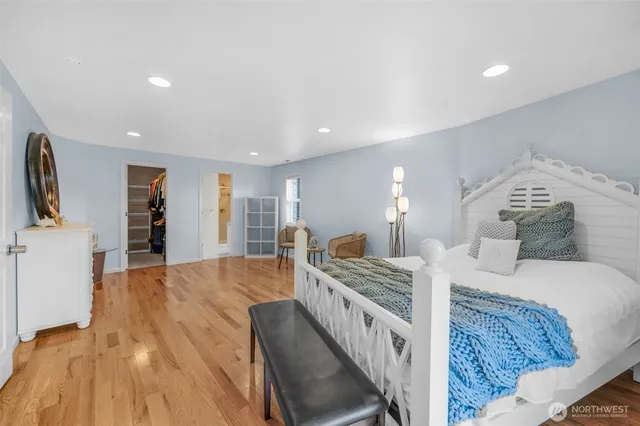 a view of a wooden deck