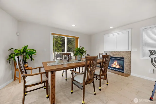 a view of hallway with wooden floor