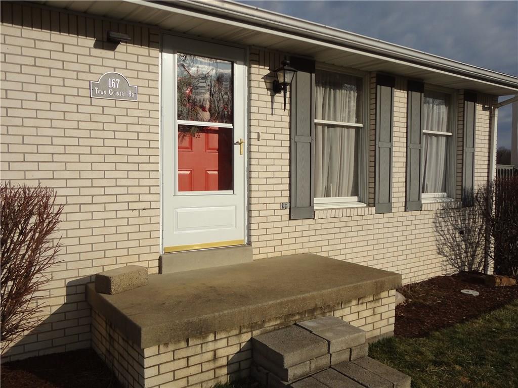 167 Town Country Road Vanderbilt, PA 15486 - Photo 2 of 25 Welcoming "Red Door" Front Porch (may want to add pavers to front).