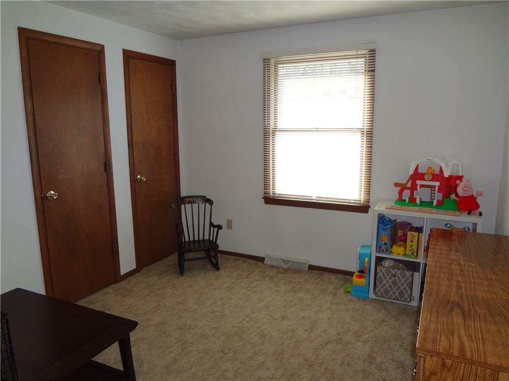 167 Town Country Road Vanderbilt, PA 15486 - Photo 18 of 25 Fourth Bedroom features Dual Closets for storage. One of two rooms carpeted.