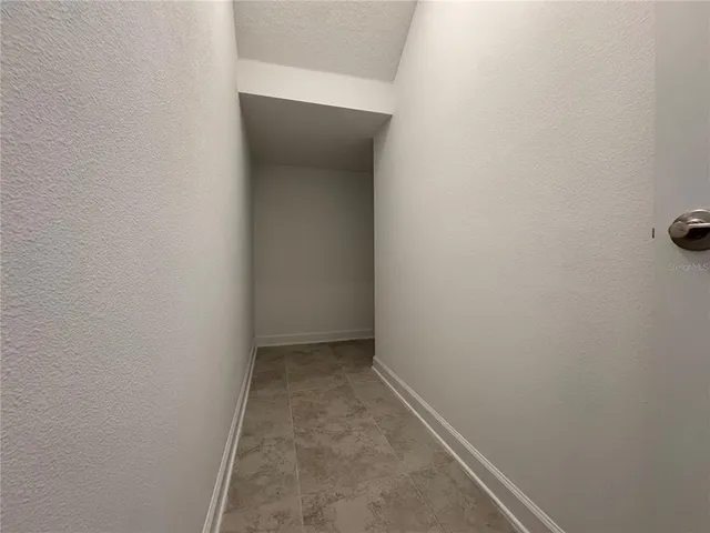 a view of hallway with window