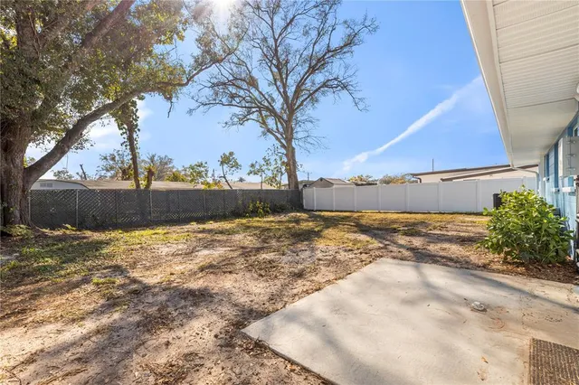 a view of backyard and outdoor space