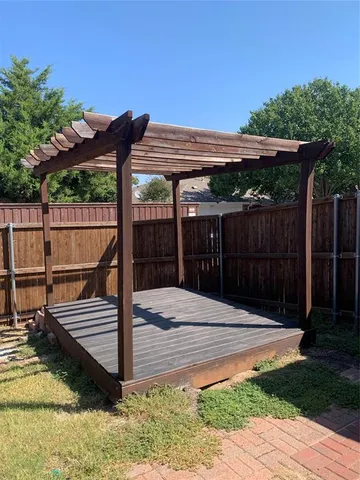 a view of outdoor space with seating area