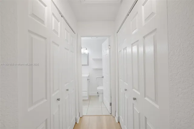 a view of a bathroom with a shower