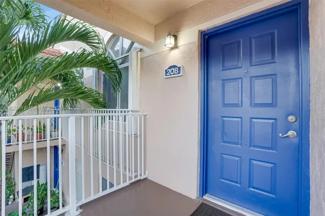 a view of front door