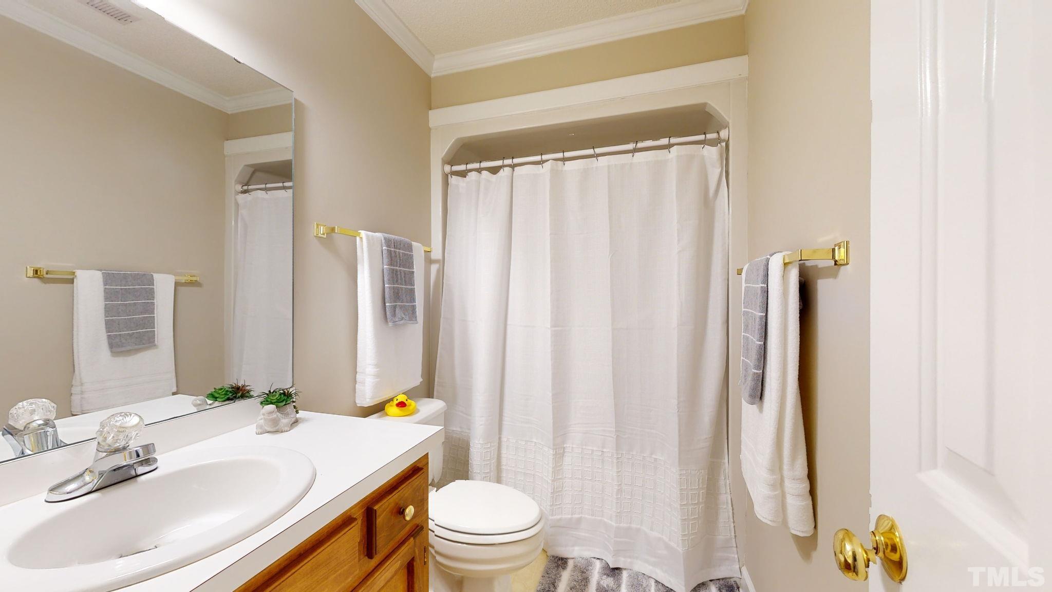 213 Silvercliff Trail Cary, NC 27513 - Photo 19 of 31 a bathroom with a sink toilet and shower