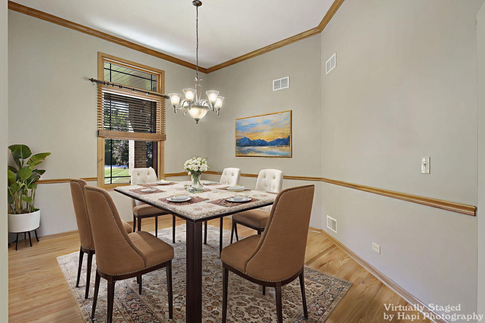 9014 Glacier Ridge Richmond, IL 60071 - Photo 10 of 48 a view of a dining room with furniture and chandelier