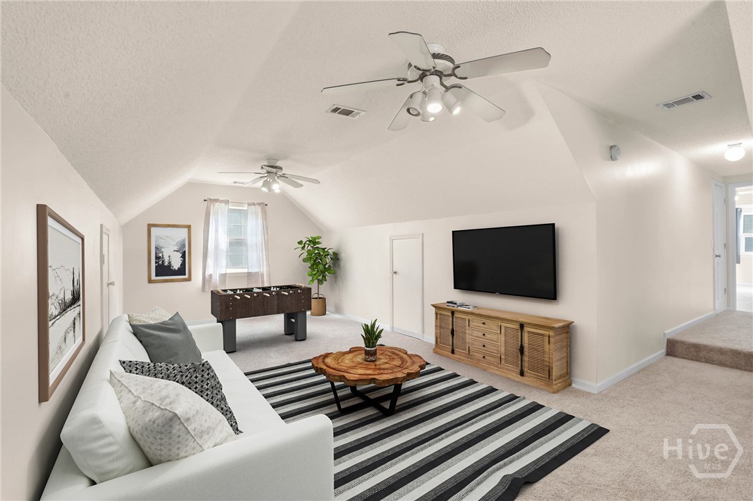 548 Sand Hill Road Brooklet, GA 30415 - Photo 25 of 44 Virtually Staged Bonus Room Above the Garage- Connects to Secondary 2nd Floor Bedrooms