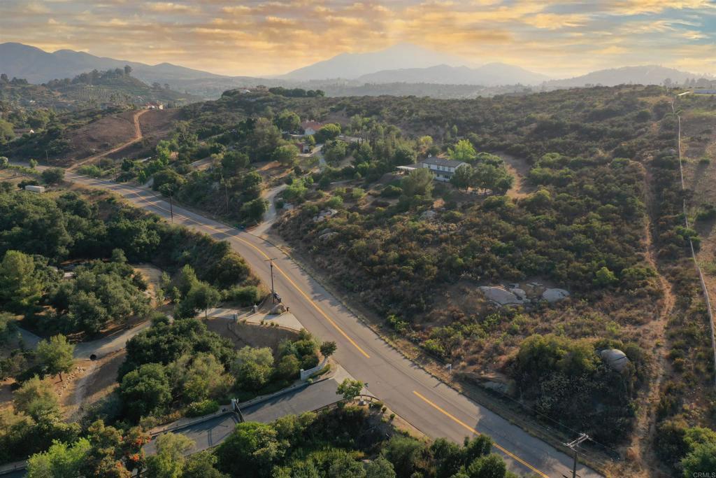 a view of city and mountain