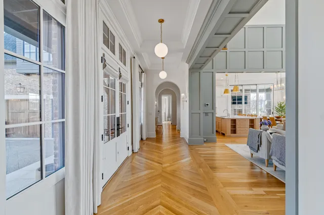 a bathroom with a bathtub and a sink