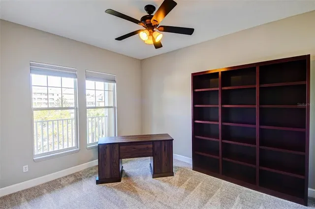 a room with furniture and window