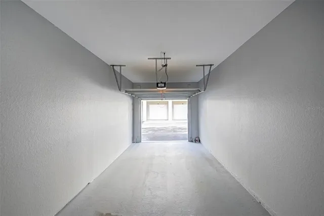 a view of a room with a window