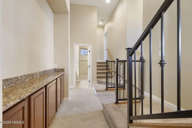 a view of a hallway with hallway