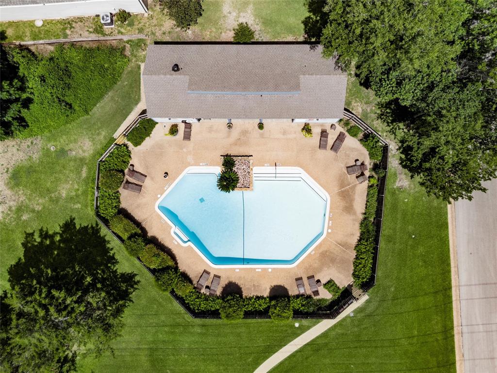 4108 Old Mill Road Waco, TX 76710 - Photo 36 of 40 an aerial view of residential house with outdoor space and swimming pool