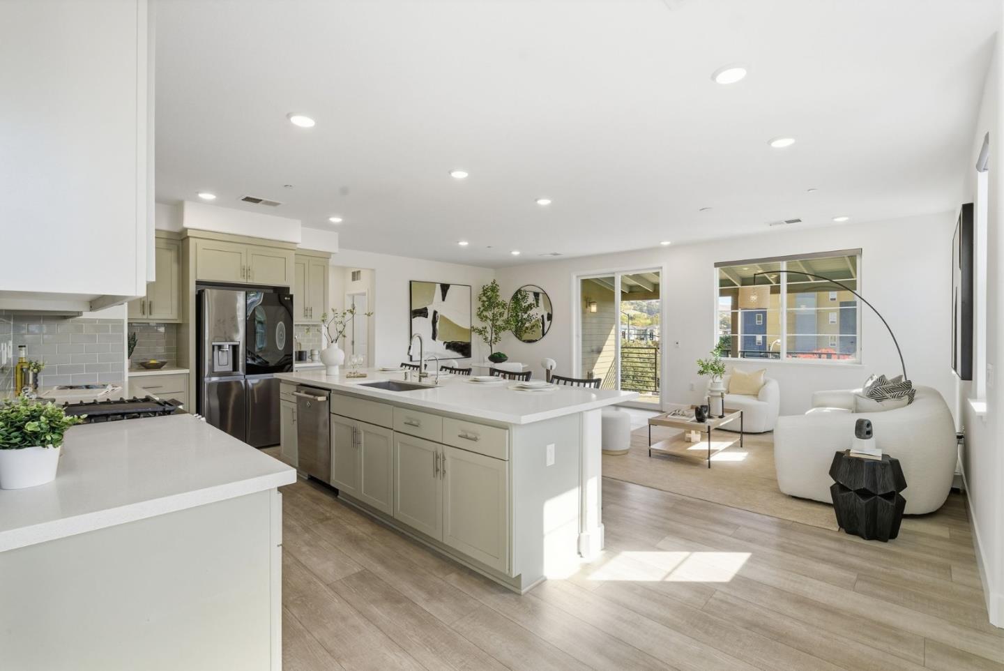 490 Trace Lane Hayward, CA 94544 - Photo 12 of 52 a large kitchen with stainless steel appliances lots of counter top space