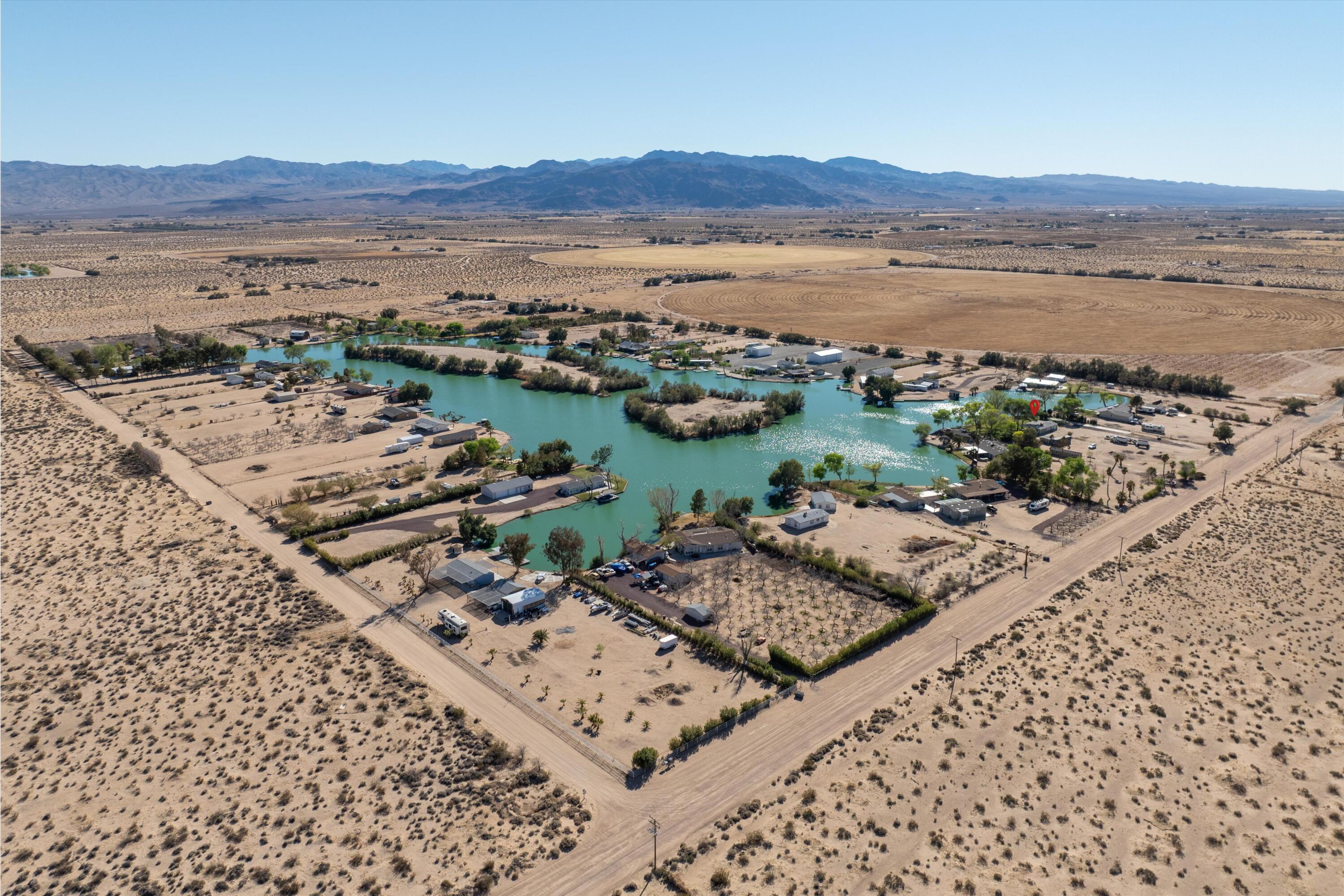 48197 Valley Center Road Newberry Springs, CA 92365 - Photo 2 of 32 an aerial view of a city and mountain view