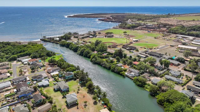 a view of a city and ocean view