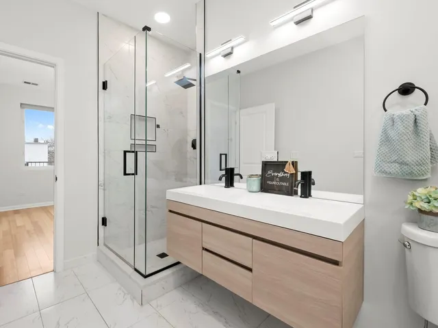 a view of a backyard with a garden