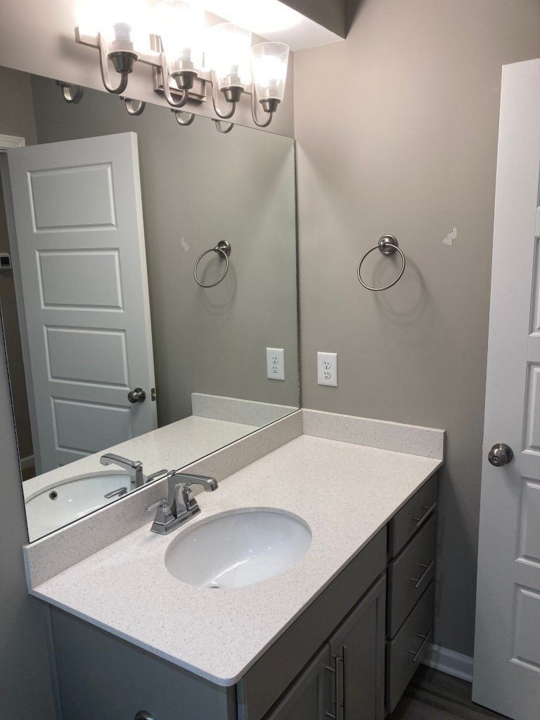 3526 Learning Lane Murfreesboro, TN 37128 - Photo 8 of 15 a bathroom with a sink vanity and a mirror
