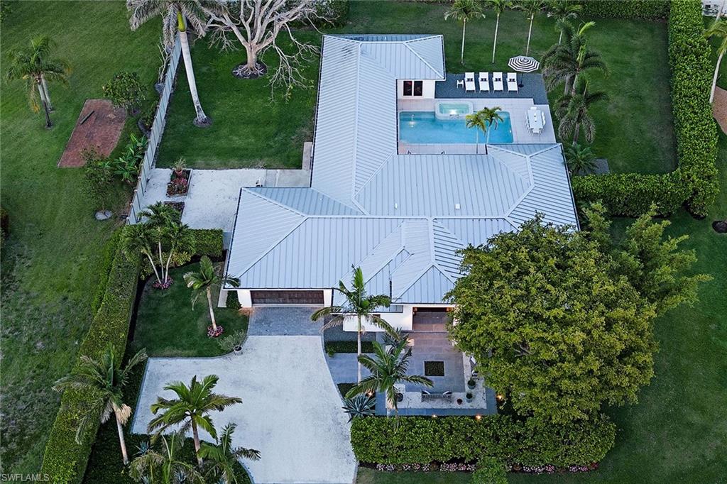 1600 Murex Lane Naples, FL 34102 - Photo 25 of 25 an aerial view of a house with a yard