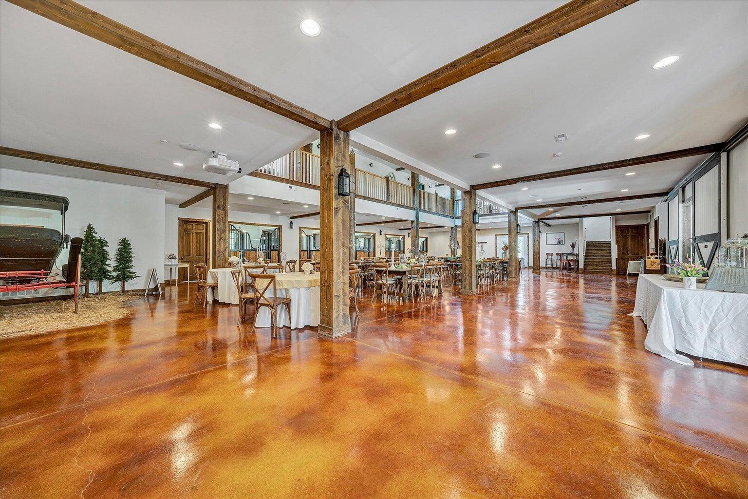 9945 Brooks Mill Road Wirtz, VA 24184 - Photo 2 of 50 a lobby with furniture and floor to ceiling window